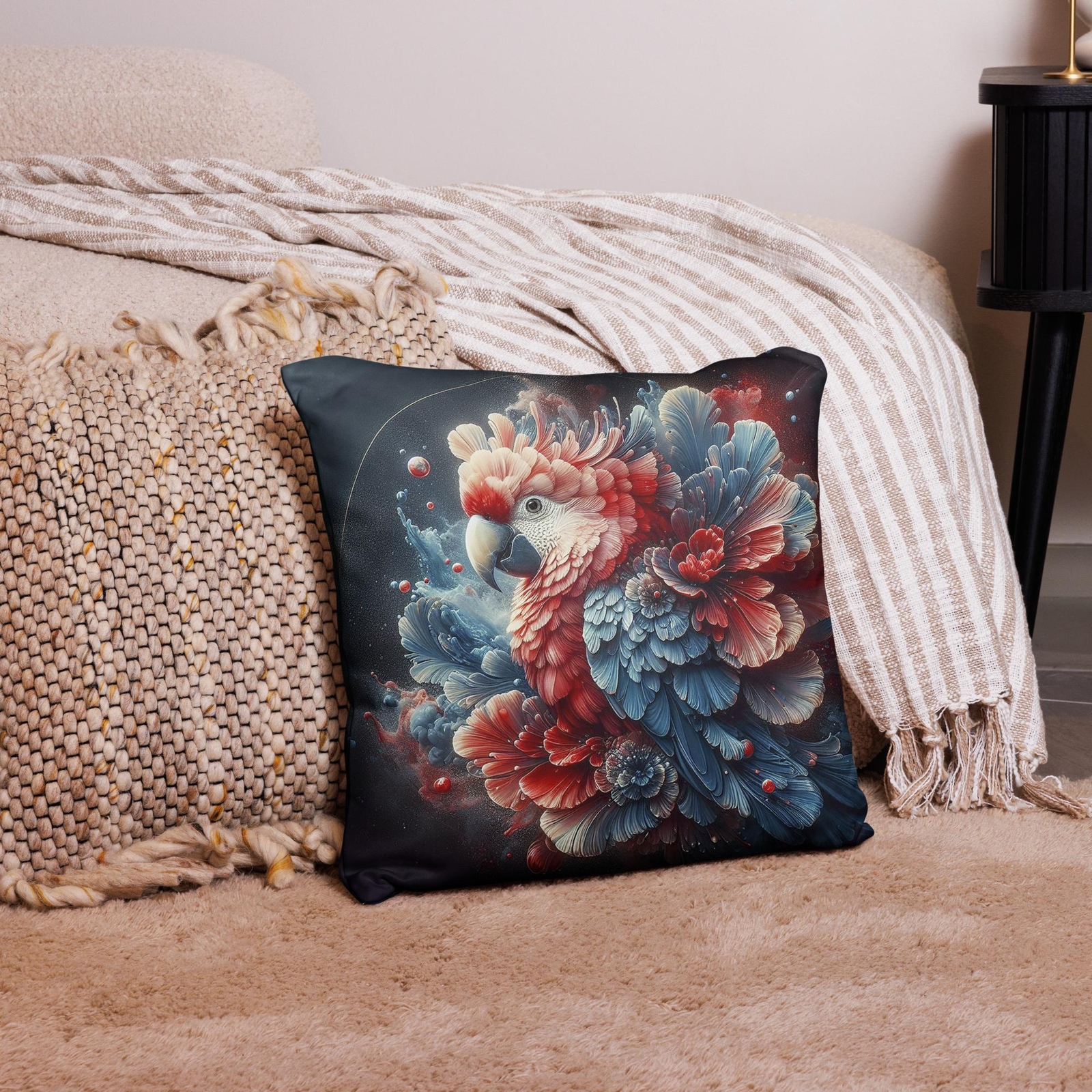 Throw Pillow Case Parrot 0-image