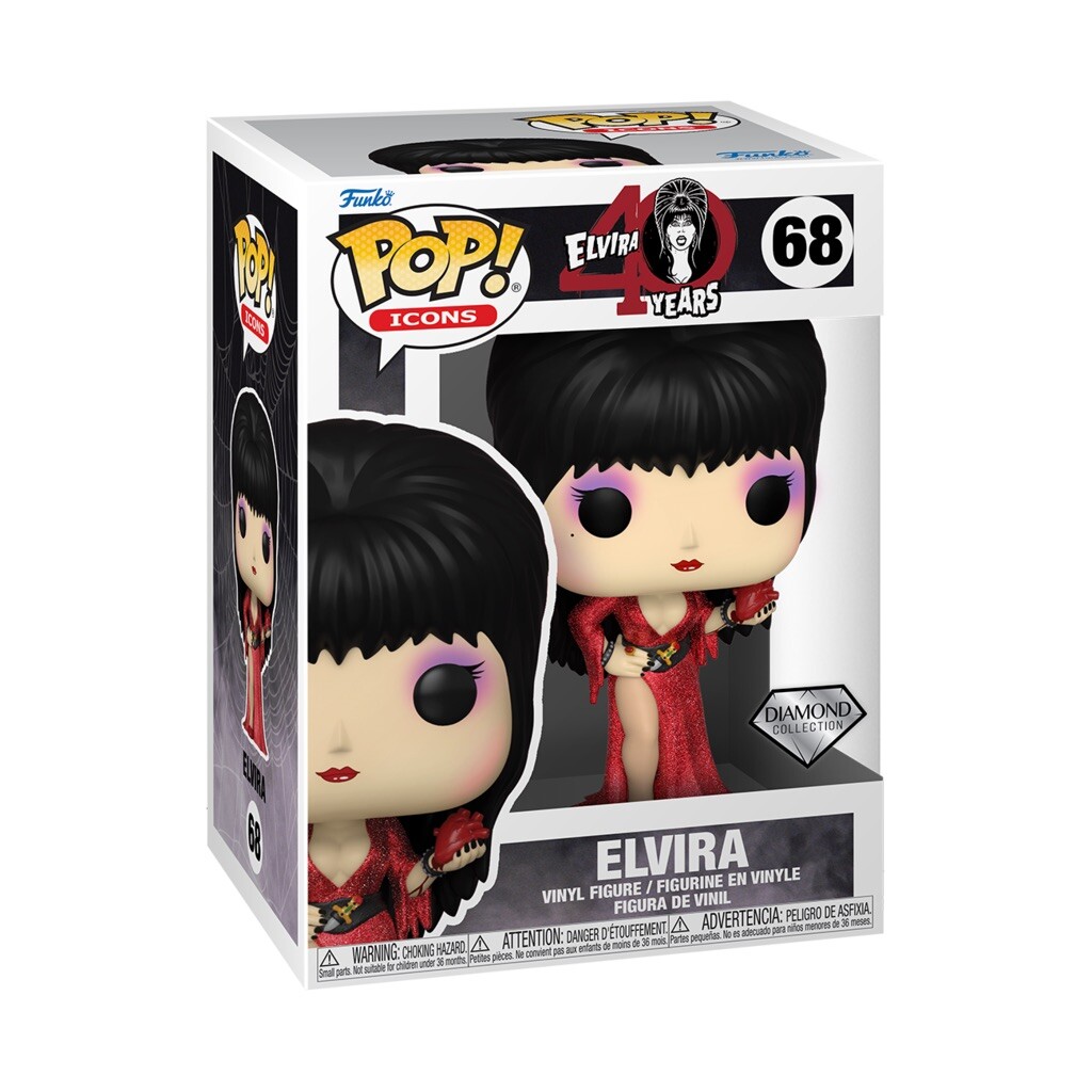 Sale Funko Pop! Elvira Mistress Of The Dark Red Glitter Dress #68