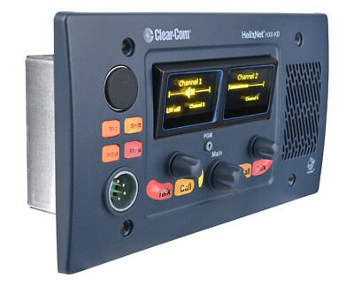 Clear-Com 4-Channel Helixnet Intercom Wall Station HKB-2X HXII-KB-X4
