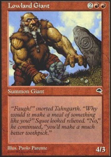 Lowland Giant Light Play, English Magic the Gathering MTG Tempest