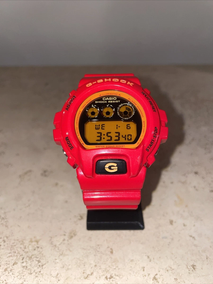 Casio G-Shock 1289 Men's Awesome CRAZY COLORS DW-6900CB-4 Red & Orange (3230)