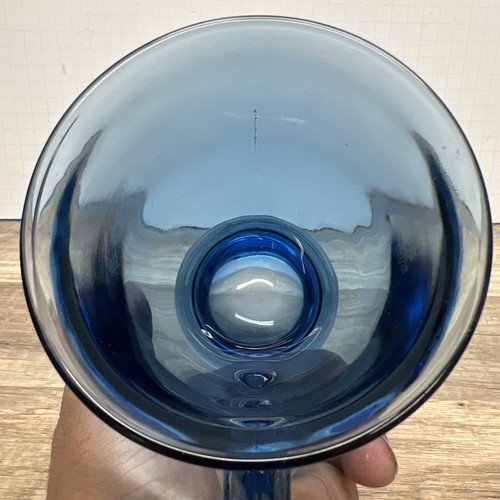 Vintage Large Anchor Hocking Cobalt Blue Glass Coffee or Tea Mug 16 Oz - Picture 5 of 6