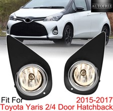 Pair Fog Lights Assembly For 2015-2017 Toyota Yaris Wswitch Wwiring Kit Lamps
