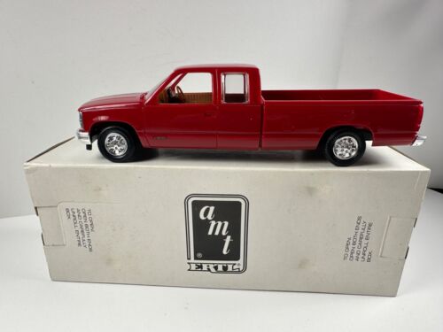 AMT Ertl 6160 1/25 1993 Chevy C1500 Extended Cab Promo Model Car Victory Red NEW - Afbeelding 1 van 20