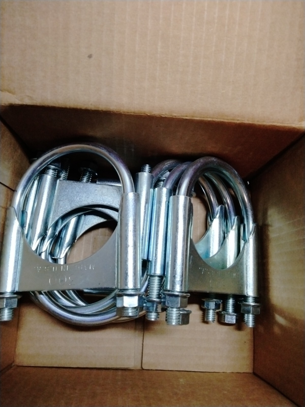 10Pack 3" Exhaust Muffler Clips UBolt Clamp Saddle Style 5/16" eBay