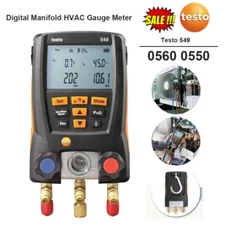 Testo Refrigeration 549 Digital Manifold HVAC Gauge System Kit Meter 0560 0550