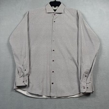Strellson Shirt Men's 43 17 Slim Fit Geometric Serano Button Up Dress Work