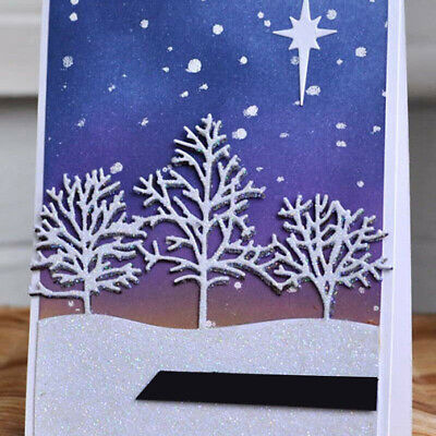 Christmas Snow Tree Metal Cutting Dies Stencils Scrapbooking Embossing Card DIY