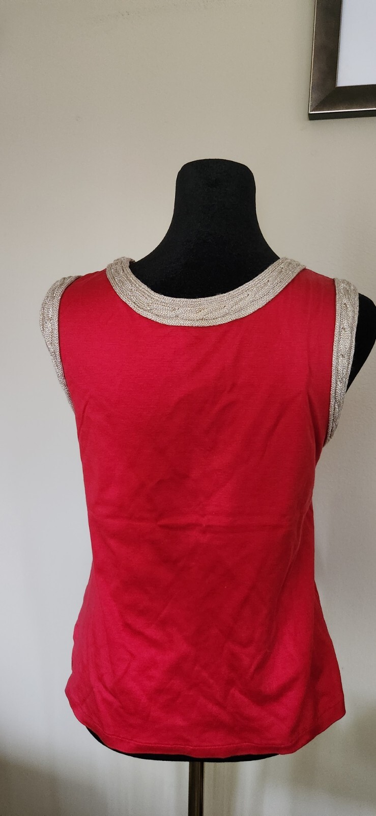 Top da donna rosso Yves Saint Laurent taglia M