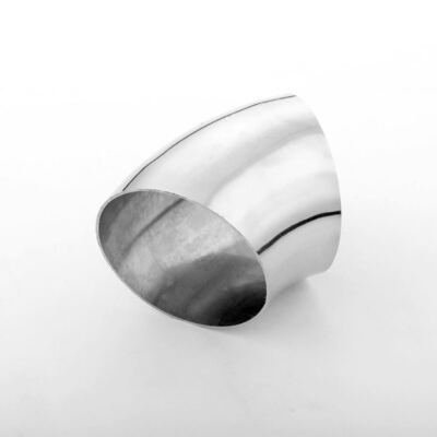 45 Degree  3.5'' 3-1/2'' OD Exhaust Elbow Bent Pipe 304 Stainless Steel