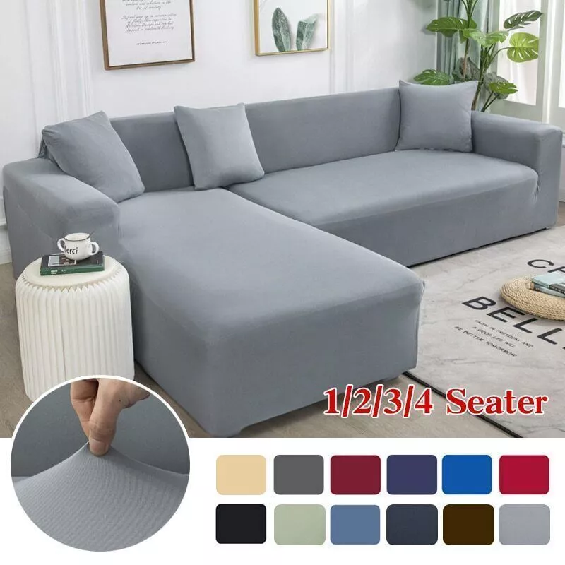 Stretch Sofa Cover L-style Need Order 2Pcs Fundas Sofa Chaise Longue Sofa  Case