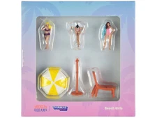 1/64 Diecast Figure Set Beach Girls 5pc Tarmac Works American Diorama