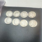 Roosevelt Dimes Lot #H of 8- 10C 90% Silver Circulated Coins Mixed Dates