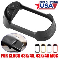 Flared Magwell For Glock 43X/48 MOS Anodized Aluminium black red gold silver . 