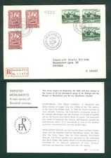 Sweden. 1962 FDC. Reg: 03674. St. George, Castle.Sc# 613-14-2/15-.2/16 Adr: Brom