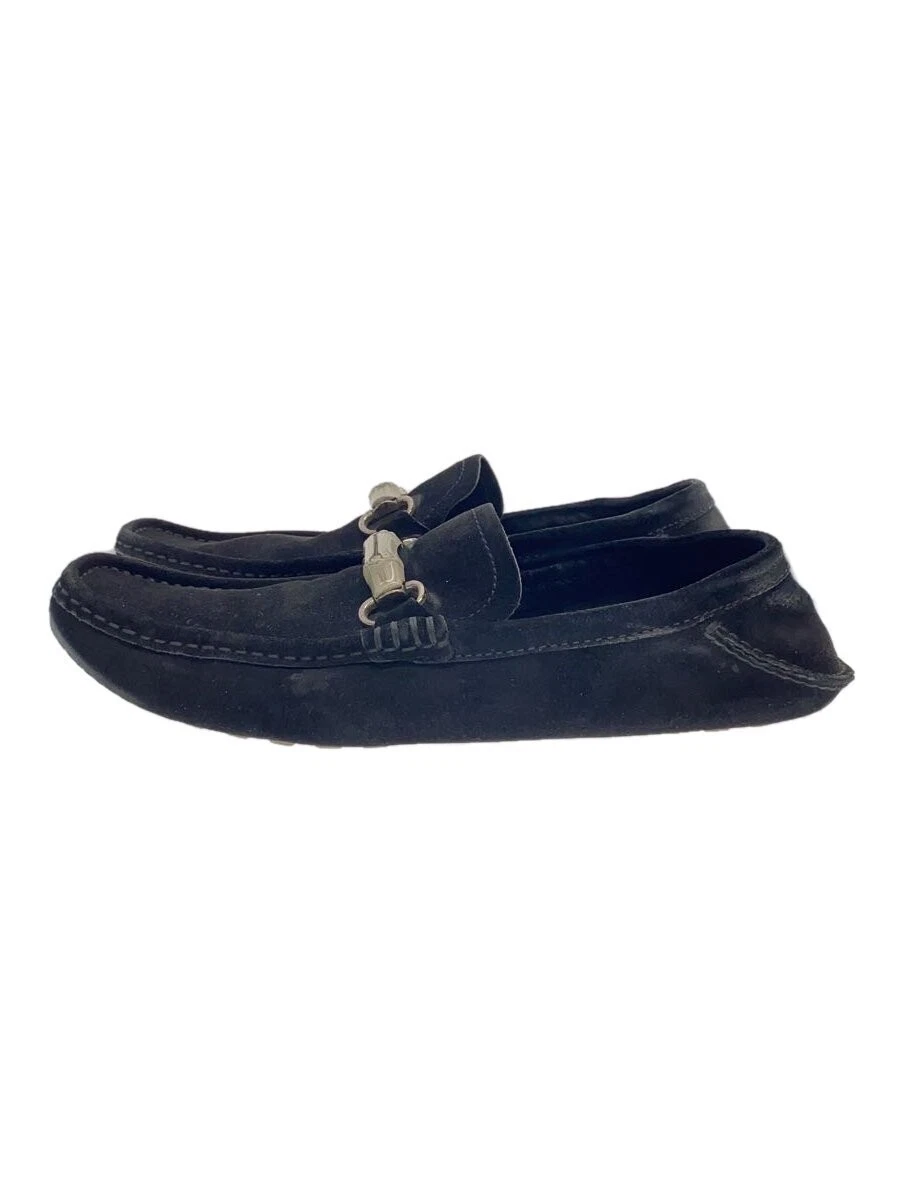 Mocassins Gucci Bamboo Bit en daim homme 9 noir occasion/légèrement portés