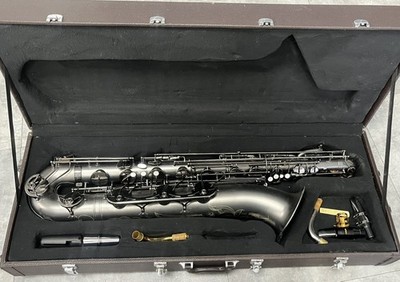 Sax Dakota SDB-1400 Baritone Saxophone - Gray Onyx with Satin Silver (PD6016578)