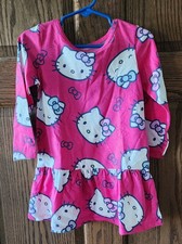 NWT Hello Kitty Pink Dress Size 2T Christmas Gift Long Sleeve Cute