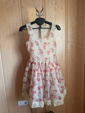 RED VALENTINO SPA 20121 MILANO SLEEVELESS FLORAL MIDI DRESS WOMENS SILK COTTON