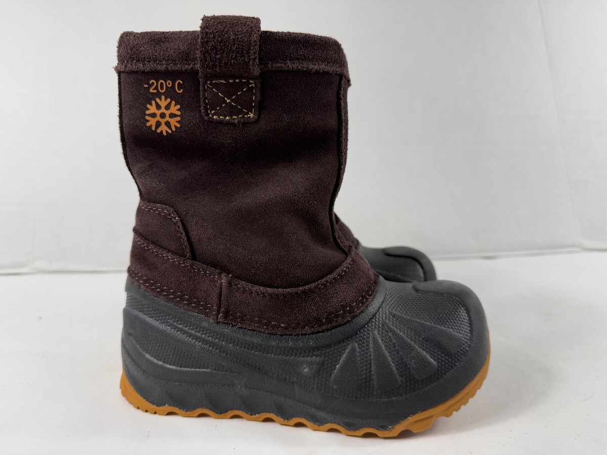 UGG Winter Snow Boots Kids Size 11 Brown Waterproof -20C Shearling