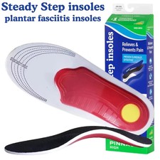 Steady Step Slim Plantar Fasciitis Insoles for Arch Support & Heel Pain Relief