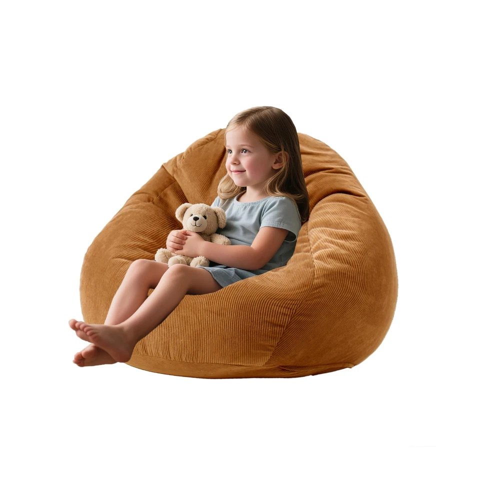 Стулья-мешок для детей стул круглый диван наполнение пеной с эффектом памяти для чтения игр... - Изображение 2 из 4