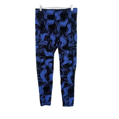 Sweaty Betty Zero Gravity Full Length Leggings Blue Swirl Size 14