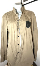 Dolce Gabbana Slim Fit Dress Shirt Mens Size M 40 Italy Logo Button Up Designer