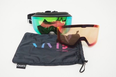 New! Giro Axis Adult Winter Sport Goggles Black Wordmark w/ VIVID Emerald +1