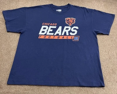 T-shirt de football NFL Team Apparel homme bleu marine Chicago Bears taille XL - Photo 1/4