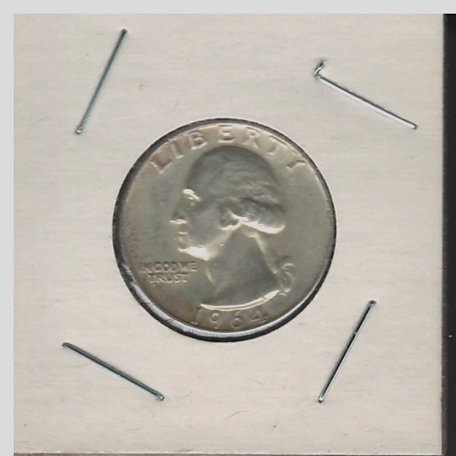 1964-P  Washington Quarter - 90% Silver - XF/AU