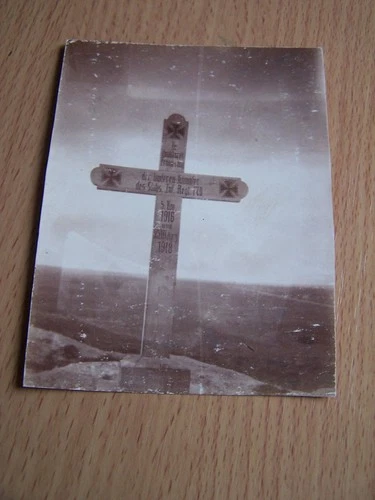 WW1 Military Soldiers Memorial German 1916-1918 Vintage Photo