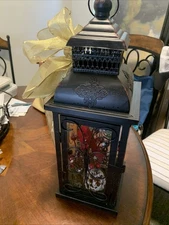 18” Metal Decorative Lantern Bronze Color Inside Can Be Changed Well Made