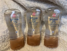 3 x Johnson's Baby Oil Gel With Shea  Cocoa Butter 6.5 Oz Ea
