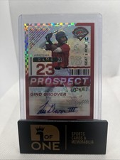 2024 Panini Prospect - Red Auto #40/99 - Gino Groover - Dbacks 