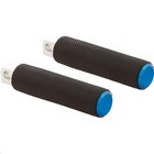 Arlen Ness 07 937 Fusion Footpegs Knurled Blue