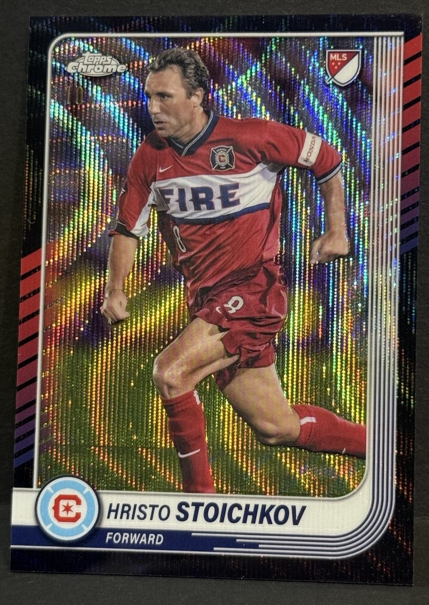 2025 Topps Chrome MLS Chicago Fire Legend Hristo Stoichkov Black