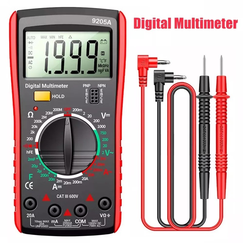 UK Digital Multimeter LCD Display High Precision Electrician Testing Instrument