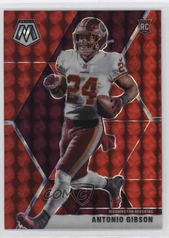 2020 Panini Mosaic Rookies Red Mosaic Prizm Antonio Gibson #227 mp7