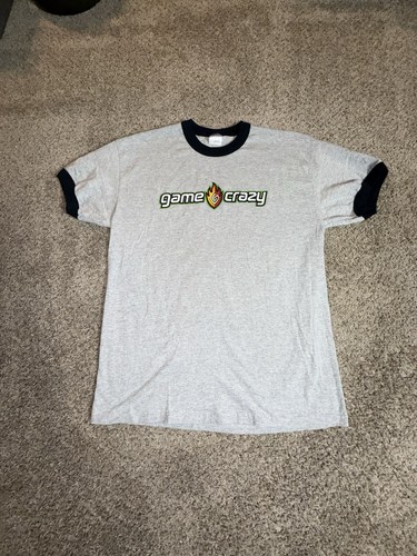 Game Crazy Size L Vintage Video Game Store Shirt Rare Y2K Used Excellent VTG