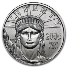 2005 1/10 oz American Platinum Eagle BU 4467.70 per troy oz