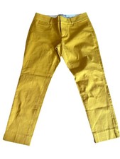 BANANA REPUBLIC Sloan Fit Women Size 2 Pants Skinny Stretch Mustard Yellow