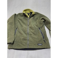 REI Fleece Jacket Women's L Green Full Zip Polartec Pockets Outdoor Casual