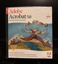 Adobe Acrobat 5.0 for Windows: CD, Serial Number, Registration Card, Guide  Box