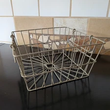 Vintage Commercial Metal Display Basket