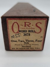QRS Word Roll Player Piano 3678 One, Two, Three, Four - Waltz -Scott Watters