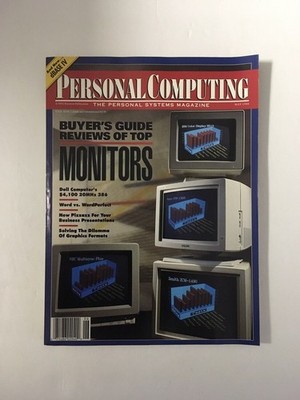 Personal Computing MAY 1988 back issue COMPUTER magazine - Dell s 20MHz 386