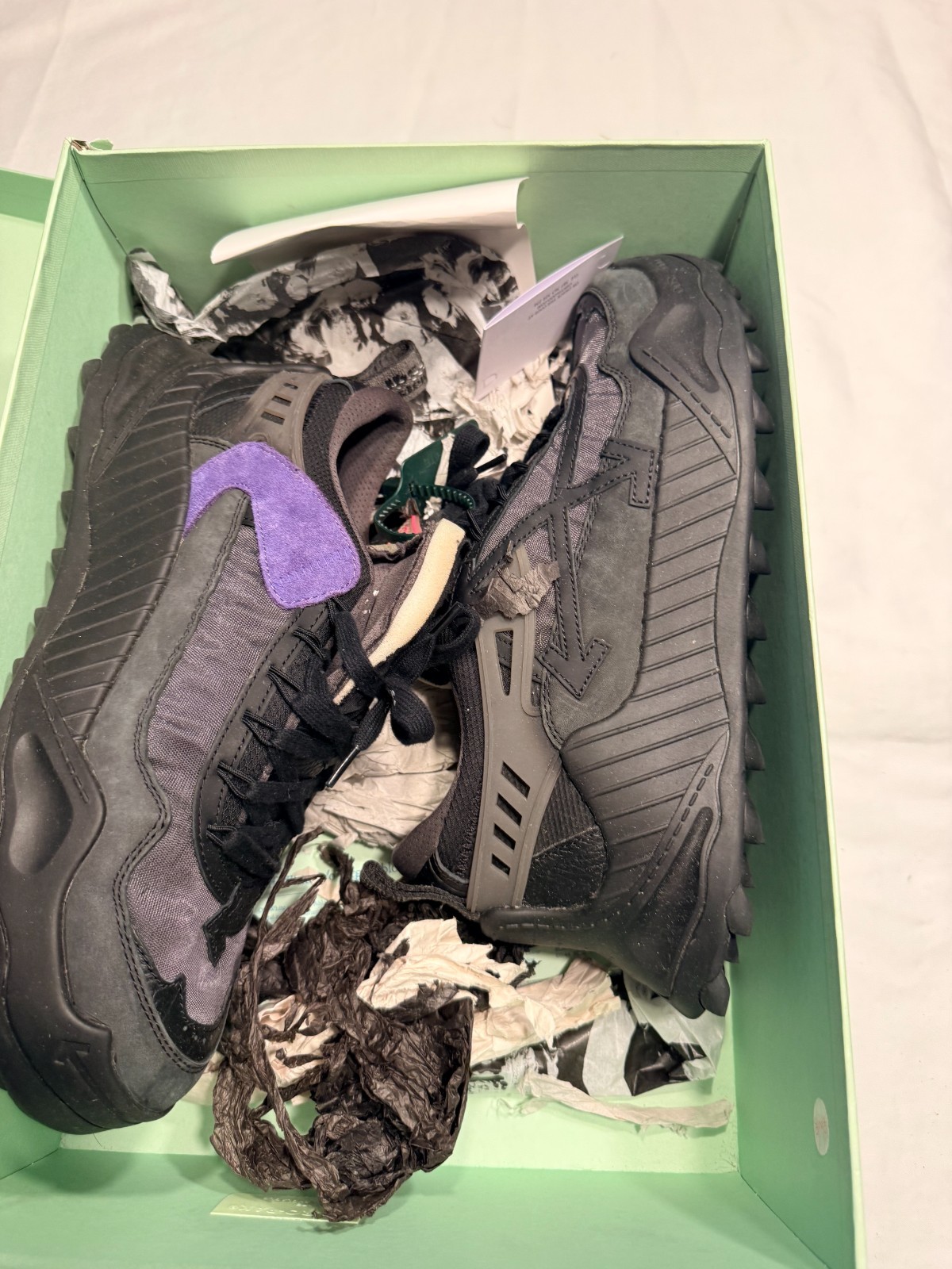 Size 10 - Off-White ODSY-1000 Black Grey Fuchsia