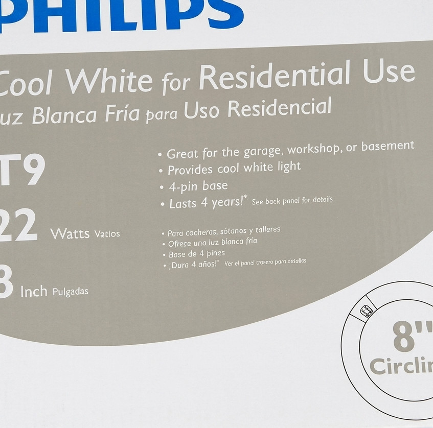 Philips FC8T9 22W 8-Inch T9 Circline Fluorescent Bulb, Cool 