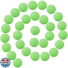 Jihugu 30 Pack Ping Pong Balls Bulk, 40mm Plastic Balls, for Carn